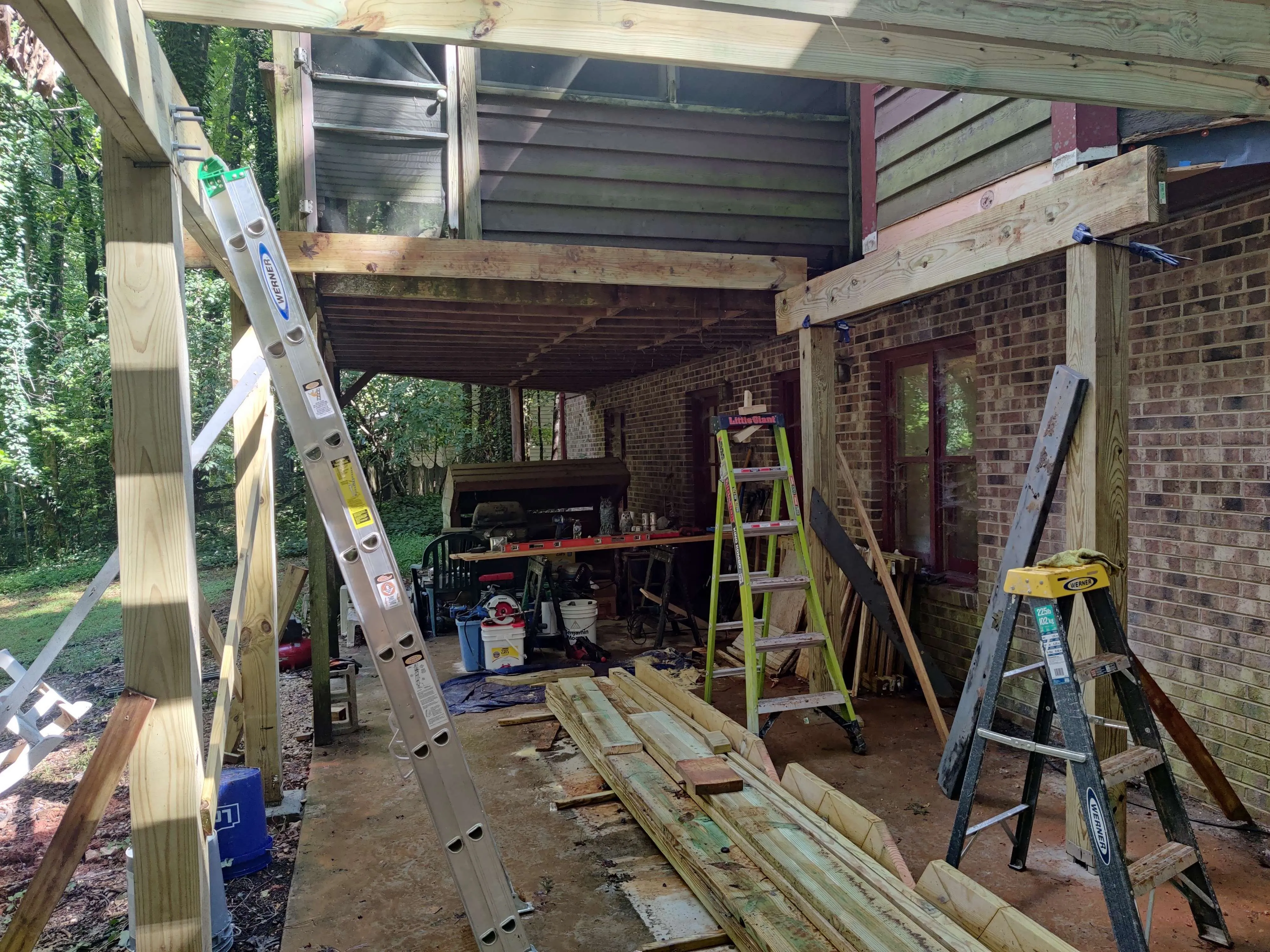 Deck rebuild project in Cary
