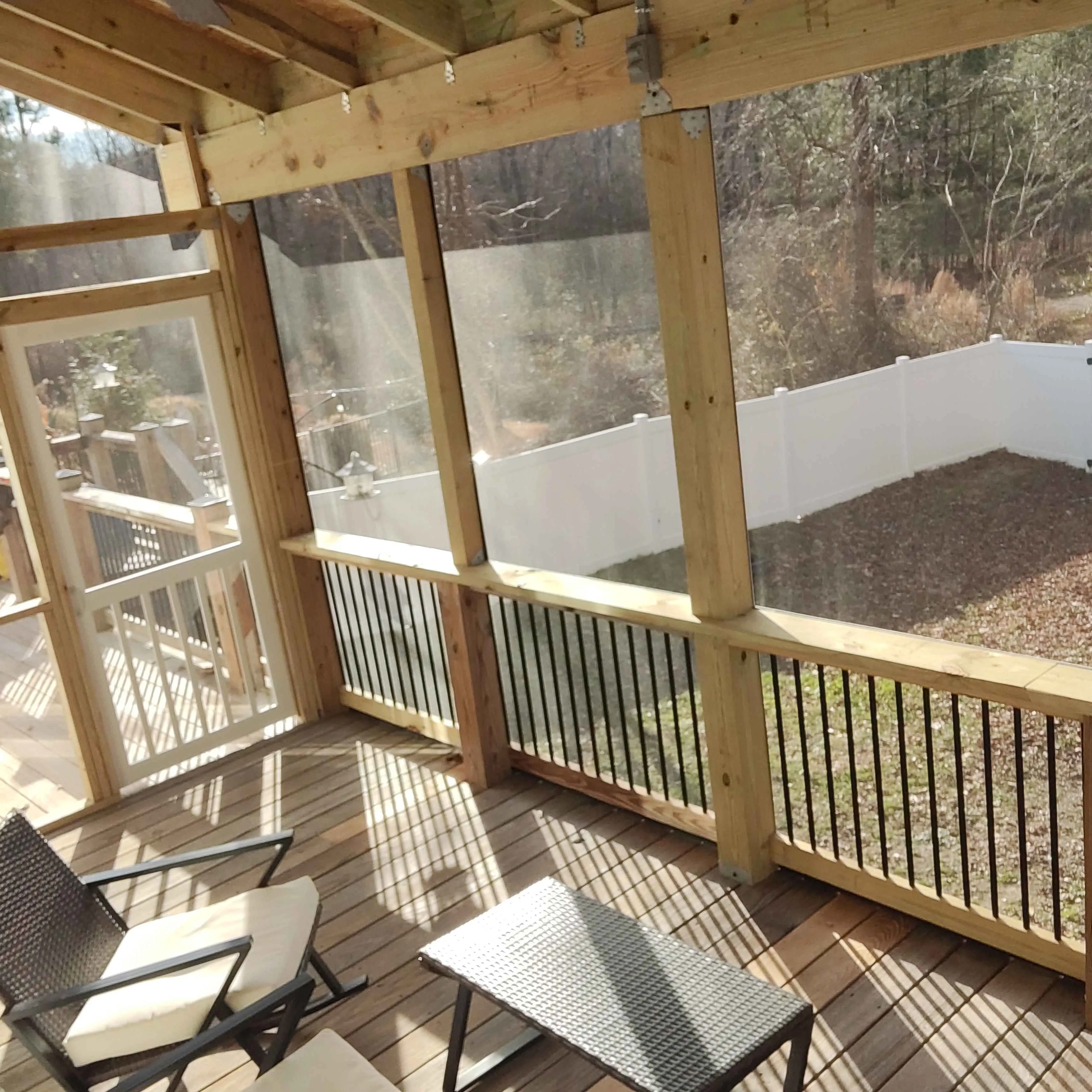 Custom screened deck design