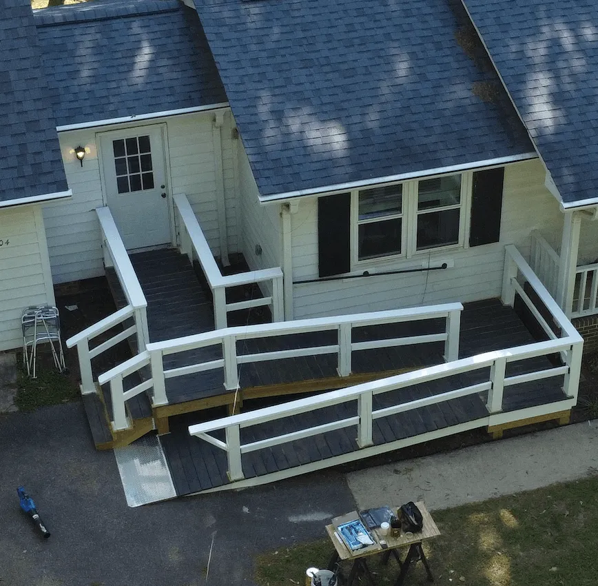 Wheelchair accessible ramp