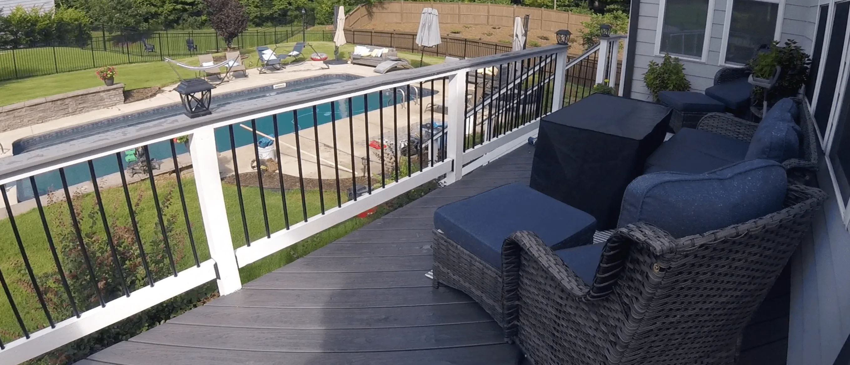 Composite deck installation