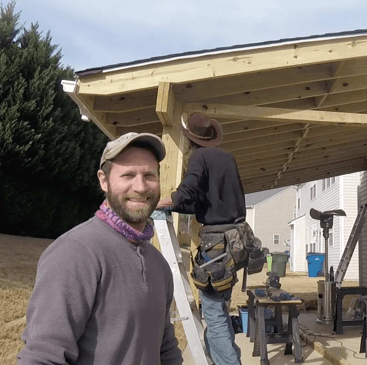 Pegasus Decking team at work